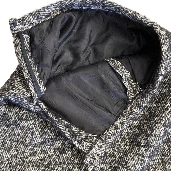 Midcentury Tweed Faux Fur-Lined Pencil Skirt - OOAK Vintage - Picture 4 of 6